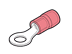 Show details for ringkabelschoen geisoleerd 0.25-1.5mm2 rood M3.5 L=20.4mm PA6.6 VPE100 Picture of ringkabelschoen geisoleerd 0.25-1.5mm2 rood M3.5 L=20.4mm PA6.6 VPE100