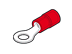 Show details for ringkabelschoen geisoleerd 0.25-1.5mm2 rood M4 PVC VPE100 Picture of ringkabelschoen geisoleerd 0.25-1.5mm2 rood M4 PVC VPE100