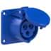 Toon details voor CEE wcd-inbouwRecht 3p  16A 230V 6h blauw 70x70mm IP44 PCE Afbeelding van CEE wcd-inbouwRecht 3p  16A 230V 6h blauw 70x70mm IP44 PCE