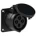 Toon details voor CEE wcd-inbouwRecht 4p  16A 400V 6h zwart 60x60mm IP44 PCE Afbeelding van CEE wcd-inbouwRecht 4p  16A 400V 6h zwart 60x60mm IP44 PCE