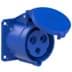 Toon details voor CEE wcd-inbouwRecht 3p  32A 230V 6h blauw 70x70mm IP44 PCE Afbeelding van CEE wcd-inbouwRecht 3p  32A 230V 6h blauw 70x70mm IP44 PCE