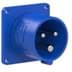 Toon details voor CEE toestel-inbouw 3p  16A 230V 6h blauw 56x56mm IP44 PCE Afbeelding van CEE toestel-inbouw 3p  16A 230V 6h blauw 56x56mm IP44 PCE