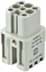 Toon details voor Han  3A insert D 8p female Quick-Lock Afbeelding van Han  3A insert D 8p female Quick-Lock