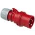 Toon details voor CEE steker 4p  16A 400V 6h rood IP44 PCE Afbeelding van CEE steker 4p  16A 400V 6h rood IP44 PCE