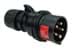 Toon details voor CEE steker 5p  32A 400V 6h zwart IP44 PCE Afbeelding van CEE steker 5p  32A 400V 6h zwart IP44 PCE