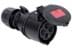 Toon details voor CEE koppeling 4p  16A 400V 6h zwart IP44 PCE Afbeelding van CEE koppeling 4p  16A 400V 6h zwart IP44 PCE
