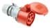 Toon details voor CEE koppeling 5p  16A 400V 6h rood IP44 PCE TURBO Afbeelding van CEE koppeling 5p  16A 400V 6h rood IP44 PCE TURBO