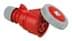 Toon details voor CEE koppeling 5p  16A 400V 6h rood IP67 PCE Afbeelding van CEE koppeling 5p  16A 400V 6h rood IP67 PCE