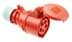 Toon details voor CEE koppeling 5p  16A 400V 6h rood IP44 PCE Afbeelding van CEE koppeling 5p  16A 400V 6h rood IP44 PCE