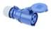 Toon details voor CEE koppeling 3p  32A 230V 6h blauw IP44 PCE Afbeelding van CEE koppeling 3p  32A 230V 6h blauw IP44 PCE