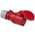 Toon details voor CEE koppeling 4p  32A 400V 6h rood IP44 PCE Afbeelding van CEE koppeling 4p  32A 400V 6h rood IP44 PCE