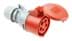 Toon details voor CEE koppeling 5p  32A 400V 6h rood IP44 PCE TURBO Afbeelding van CEE koppeling 5p  32A 400V 6h rood IP44 PCE TURBO