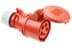 Toon details voor CEE koppeling 5p  32A 400V 6h rood IP44 PCE Afbeelding van CEE koppeling 5p  32A 400V 6h rood IP44 PCE