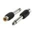 Toon details voor adapter jack 6.3mm male <> RCA female Afbeelding van adapter jack 6.3mm male <> RCA female