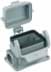 Toon details voor Han  6B-1LOCK opbouw laag 2xPG16 + kap PVC grijs Afbeelding van Han  6B-1LOCK opbouw laag 2xPG16 + kap PVC grijs