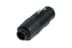 Toon details voor koppeladapter TINY XLR-3p-male <> XLR-3p-female zwart goud Afbeelding van koppeladapter TINY XLR-3p-male <> XLR-3p-female zwart goud