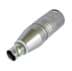 Show details for adapter XLR-3p-male <> BNC female Picture of adapter XLR-3p-male <> BNC female