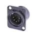 Show details for XLR chassis DL 5 pin pen zwarte behuizing goudcontacten Picture of XLR chassis DL 5 pin pen zwarte behuizing goudcontacten