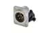 Toon details voor XLR chassis D 4p male PCB-H M3 V-0 Afbeelding van XLR chassis D 4p male PCB-H M3 V-0