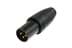 Toon details voor XLR kabeldeel 3 pin pen zwarte behuizing goudcontacten IP67 BULK Afbeelding van XLR kabeldeel 3 pin pen zwarte behuizing goudcontacten IP67 BULK