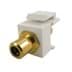 Show details for keystone insert RCA gold/black/white Picture of keystone insert RCA gold/black/white