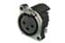 Show details for XLR chassis B 3p female PCB-H grounded Picture of XLR chassis B 3p female PCB-H grounded