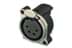 Show details for XLR chassis B 4p female PCB-H Picture of XLR chassis B 4p female PCB-H
