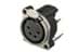 Show details for XLR chassis B 4p female PCB-V Picture of XLR chassis B 4p female PCB-V