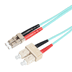 Toon details voor patchcord MultiMode Duplex LC-SC 10m OM3 Armored Aqua d3.3 Enhanced Afbeelding van patchcord MultiMode Duplex LC-SC 10m OM3 Armored Aqua d3.3 Enhanced