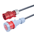 Toon details voor verloopkabel H07RNF 6mm2 CEE 5 pin 32A > 5 pin 63A rood PCE  2,0m Afbeelding van verloopkabel H07RNF 6mm2 CEE 5 pin 32A > 5 pin 63A rood PCE  2,0m