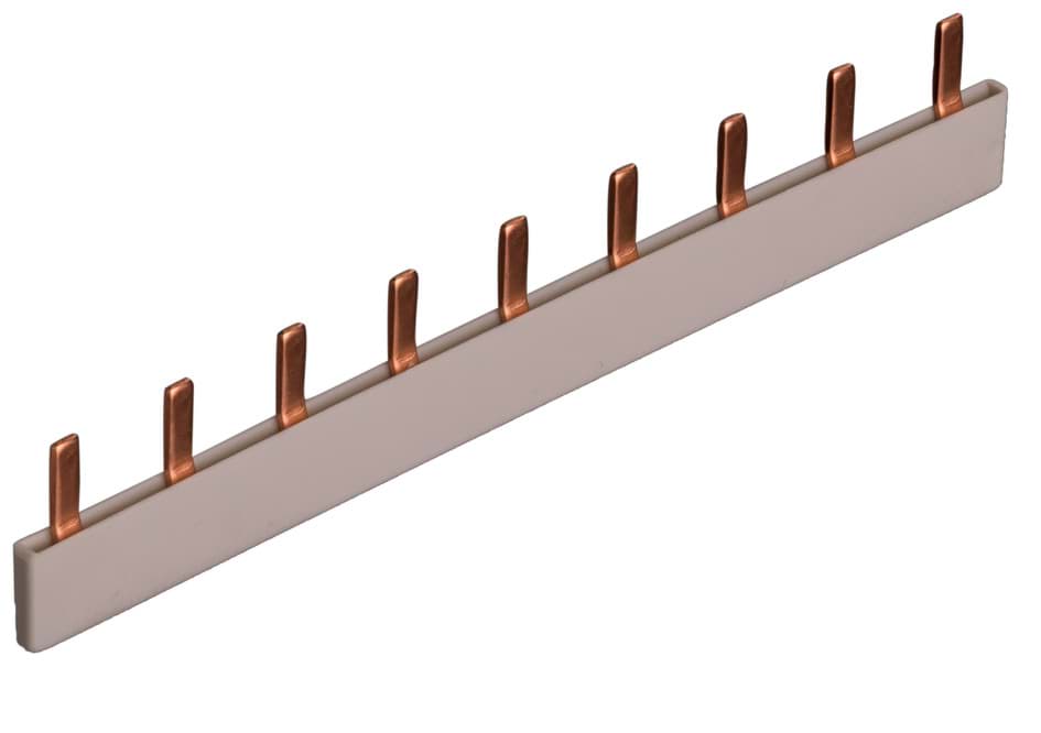 Zeige Details für Doorverbindingsrail STIFT 1Fx 9 17,8mm 10mm2 9 module gesloten Bild von Doorverbindingsrail STIFT 1Fx 9 17,8mm 10mm2 9 module gesloten