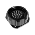 Toon details voor Showline 19 pin panel with nut male black crimp 1-19 Afbeelding van Showline 19 pin panel with nut male black crimp 1-19