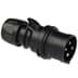 Toon details voor CEE steker 4p  16A 110V 4h zwart IP44 PCE TURBO Afbeelding van CEE steker 4p  16A 110V 4h zwart IP44 PCE TURBO