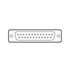 Toon details voor D-sub connector 25p female solder tinned 200 mating cycles Afbeelding van D-sub connector 25p female solder tinned 200 mating cycles
