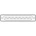 Toon details voor D-sub connector 37p female solder tinned Afbeelding van D-sub connector 37p female solder tinned