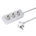 Toon details voor contactdoos randaarde  3v45gr wit snoer 1,5m stekker-haaks RA/bus Afbeelding van contactdoos randaarde  3v45gr wit snoer 1,5m stekker-haaks RA/bus
