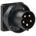 Toon details voor CEE toestel-inbouw 5p 125A 400V 6h zwart 120x120mm IP67 PCE Afbeelding van CEE toestel-inbouw 5p 125A 400V 6h zwart 120x120mm IP67 PCE
