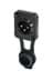 Toon details voor XLR chassis D 3 pin pen zwarte behuizing goudcontact IP65 REAN Afbeelding van XLR chassis D 3 pin pen zwarte behuizing goudcontact IP65 REAN