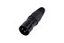 Toon details voor XLR kabeldeel 3 pin pen zwarte behuizing tincontact IP65 REAN Afbeelding van XLR kabeldeel 3 pin pen zwarte behuizing tincontact IP65 REAN