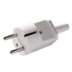 Zeige Details für Stecker mit 2 Schutzkontaktsystem und Knickschutztülle kalkweiß Bild von Stecker mit 2 Schutzkontaktsystem und Knickschutztülle kalkweiß