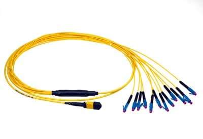 Afbeelding van breakoutkabel MTP12 > 12xLC MultiMode  1.0m Neutrik