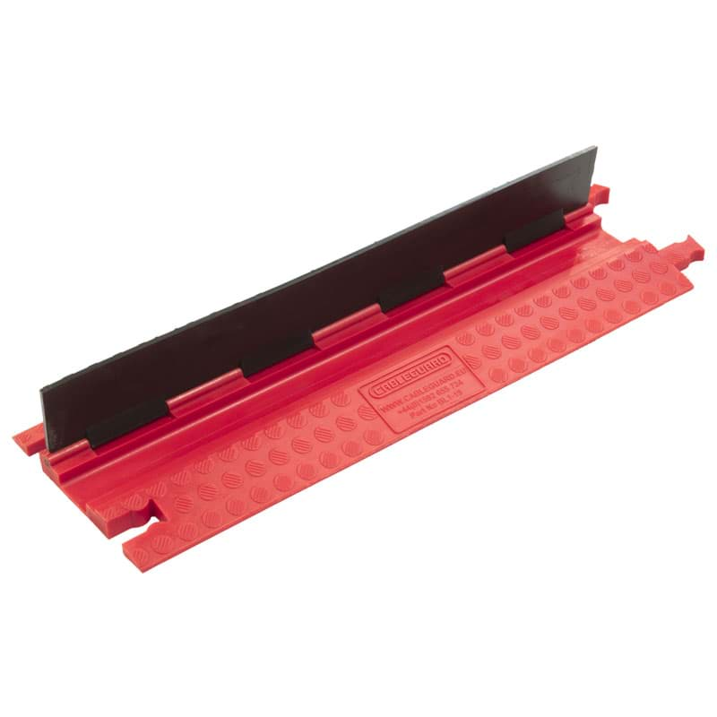 Afbeelding van Black Line kabelgoot 1x65x19mm L=0,91m rood+zwarte deksel