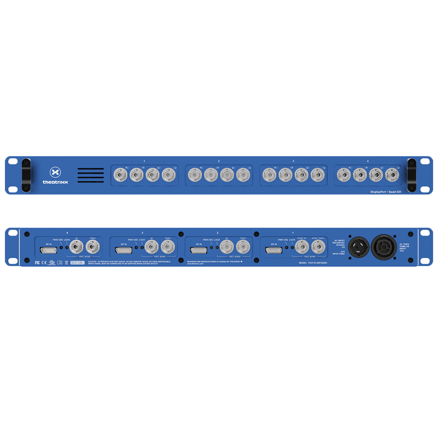 Picture for category DisplayPort to Quad SDI Rackmount 