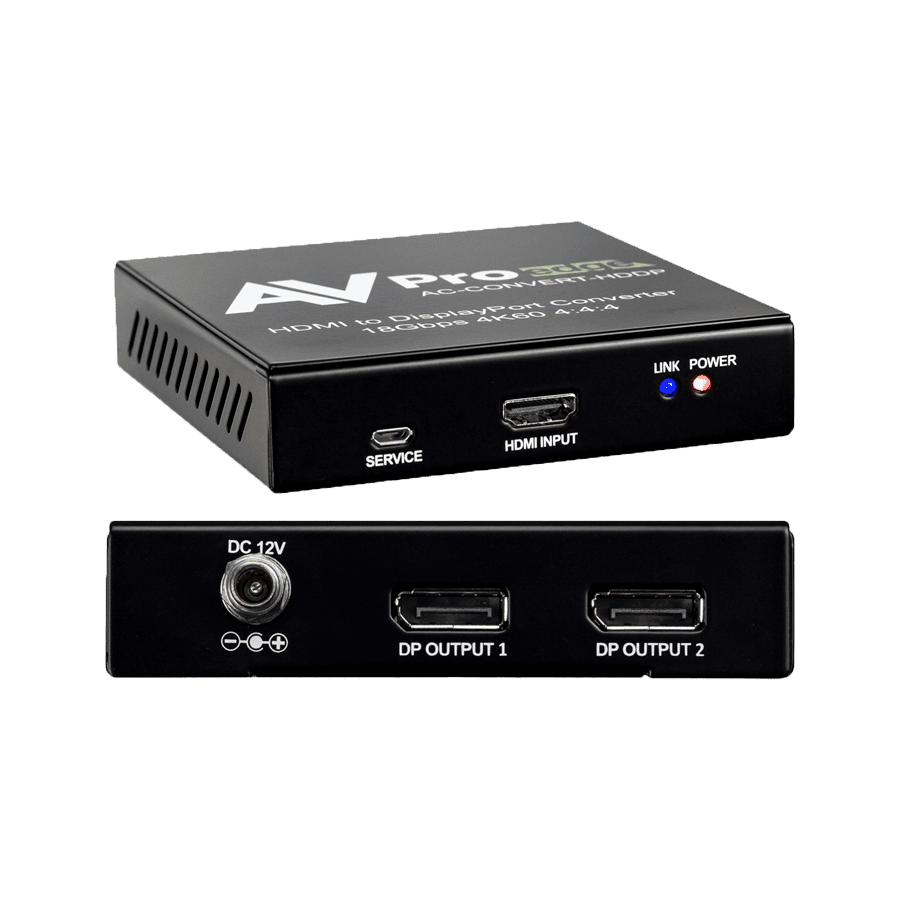 Afbeelding voor categorie HDMI Converter Splitter to DisplayPort AVPro edge