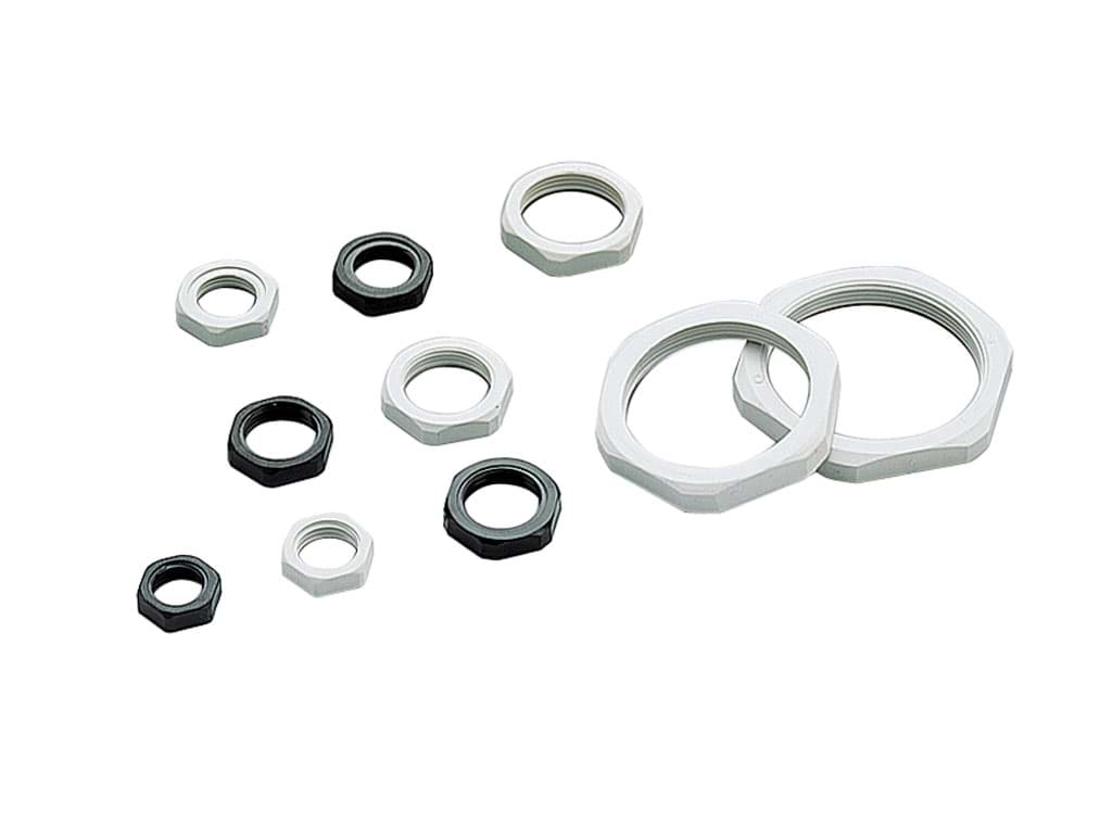 Afbeelding van LOCKNUT WITHOUT COLLAR M12X1,5 POLYAMIDE PA6.6 LIGHT GREY