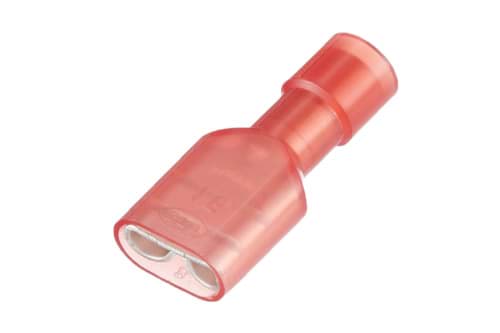 Afbeelding van vlaksteker female geisoleerd 2.8x0.5 rood