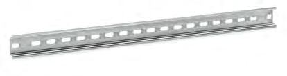 Afbeelding van montagerail TS35 h=8,3mm L=19inch perf