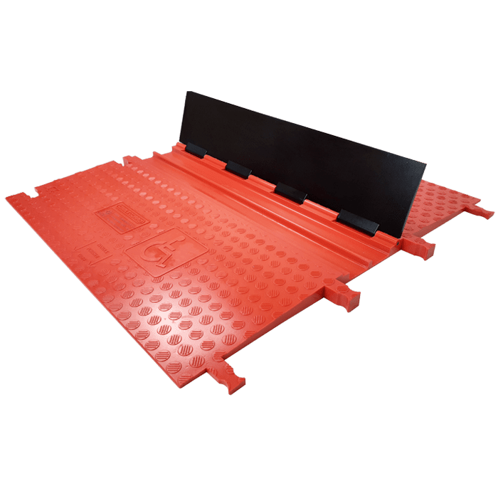 Picture of Black Line kabelgoot 2x65x19mm L=0,92m rood+zwarte deksel wheelchair