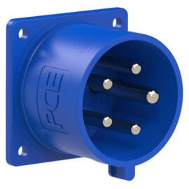 Afbeelding van CEE toestel-inbouw 5p  32A 230V 9h blauw 70x70mm IP44 PCE