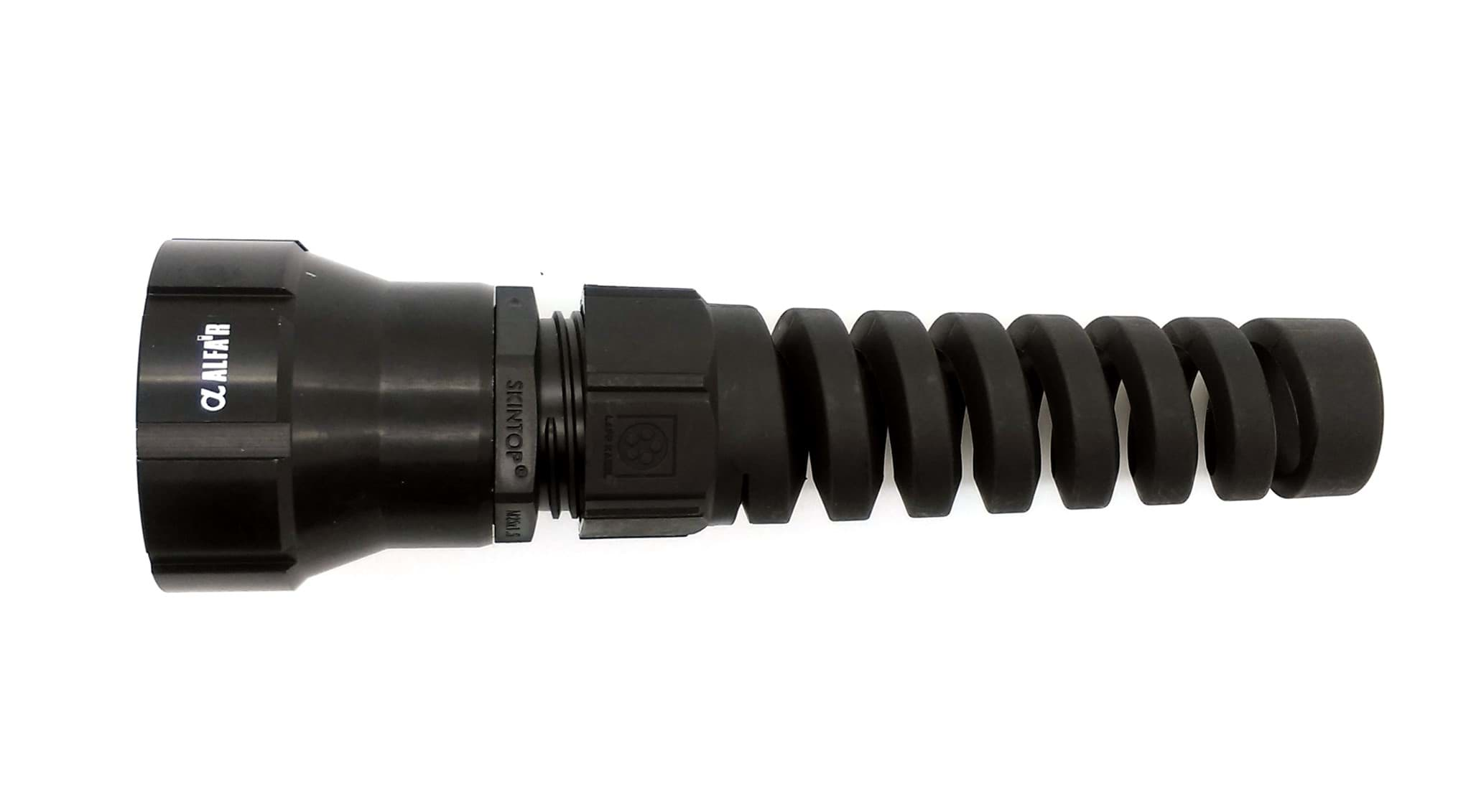 Afbeelding van backshell T30 black d9-17 spiral gland (M25-version)